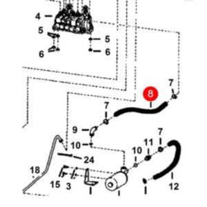 Buy Hydrostatic Hose (Sold By The Foot) 6673825 for Bobcat Excavator 225 231 325
