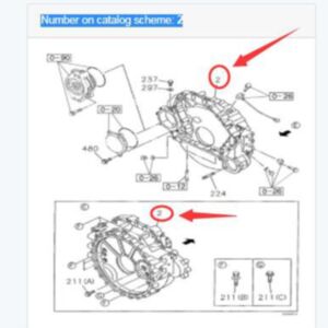 BUY Isuzu Genuine Flywheel Housing 87596003 for Case Excavator CX210B CX225SR CX240B Engine 4HK1 for sale