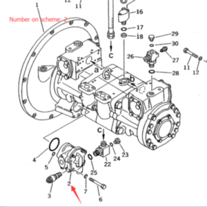 BUY For KOMATSU Excavator PC400-5 PC400LC-5 Gear Pump 704-23-30600 for sale