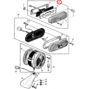 Lamp AR60250 for Johe Deere Tractor 820 850 870 900HC 950 970 1050 1070 1520