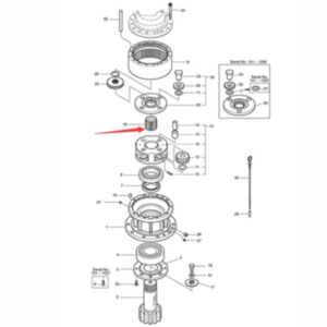 BUY Sun Gear 2104-1021 for Doosan Excavator DH220LC-5 DH220LL DH220N-5 DH450-3 for sale