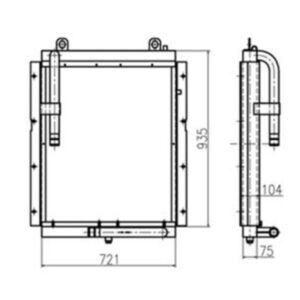 BUY Oil Cooler 13B82000 for Doosan Excavator S210W-V S170W-V S180W-V S225NLC-V for sale