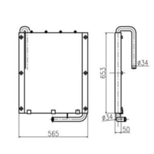 BUY Oil Cooler 13D62000 for Doosan Excavator DH55 S55 S55W-V for sale