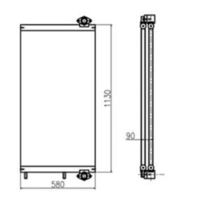 BUY Oil Cooler 208-03-71131 for Komatsu PC450-7 PC400-7 PC350-8 PC300-8 Excavator for sale