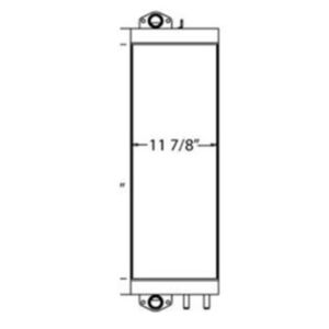 BUY Oil Cooler 22U-03-22120 22U-03-22130 for Komatsu PC200-6 Excavator Size 870*765*60mm for sale