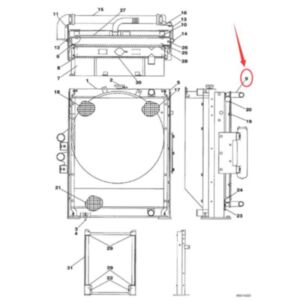 BUY Oil Cooler LN00068 for CASE CX210 CX210LR Crawler Excavator for sale