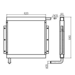 BUY Oil Cooler ME217146 for Kato HD400-7 HD450V2/HD450 SEII HD450-7/HD450 SEV-II HD400V2 Excavator for sale