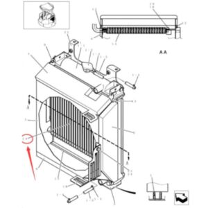 BUY Oil Cooler PW53V00009P1 for CASE Excavator CX31B CX36B for sale