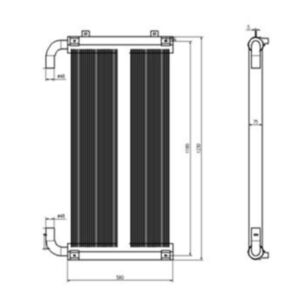 BUY Oil Cooler XB00004998 for Hitachi Excavator ZAX350-5 for sale