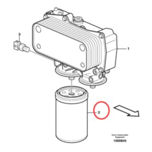 Oil Filter VOE11700375 for Volvo Backhoe Loader BL60 BL61 BL70 LB71
