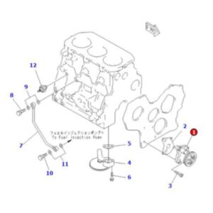 Oil Pump YM129150-32000 for Komatsu Engine 3D78-1 3D84-2 3D84E-3 3D84N-2 4D84-2