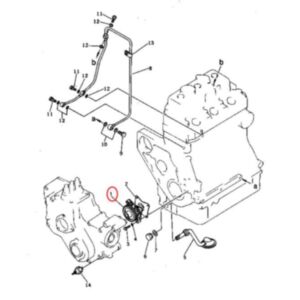 Oil Pump YM129350-32090 for Komatsu Engine 3D72-1 3D75-1A 3D84-1H