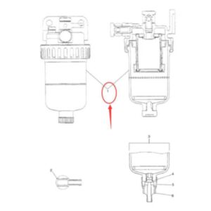 BUY Oil Water Separator VAME091412 for New Holland E160 E215 EH160 EH215 Excavator for sale