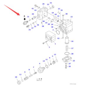 Pilot Valve 702-21-09230 for Komatsu Excavator PC128US-2-AC PC138US-2-AT PC130F-7