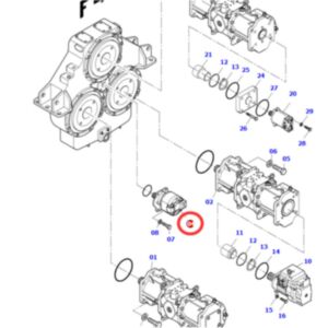 Buy Pump Assembly 705-12-35140 for Komatsu Excavator PC3000-6