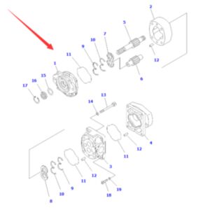 Buy Pump Assembly 705-21-41030 for Komatsu Wheel Loader WA430-6