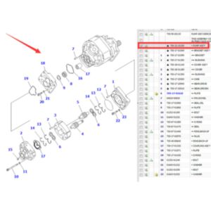 Buy Pump Assembly 705-22-25100 for Komatsu Dump Truck HM300-2 HM300-2R HM250-2