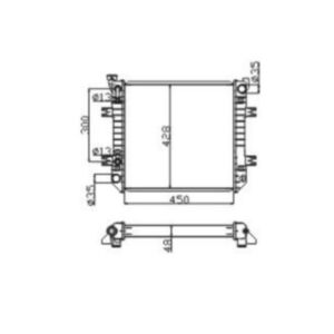 Radiator 21460-FE400 for Nissan Forklift J02A30U