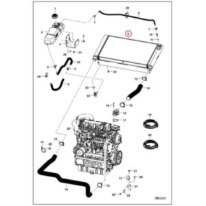 Buy Radiator 6684367 for Bobcat Skid Steer S220 S250 S300 S330 Wheel Steer A300 Track Loader T250 T300 T320