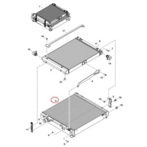 Buy Radiator 7025613 for Bobcat Skid Steer S510 S530 S550 S570 S650 S590 Track Loader T590 T630 T650