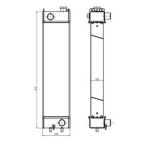 BUY Radiator Assy 22B-03-13110 for Komatsu PC128US-2 PC138US-2 for sale