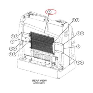 Refrigerant Condenser 488-6612 for Caterpillar CAT 312 313 315 317 320 323 325 326 330 333 335 340 350 352 355 395