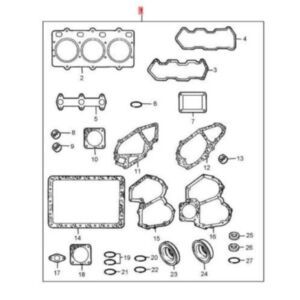 Shibaura gasket set S753 fits tractor SP1740 P17 P17F 1220 1310 online