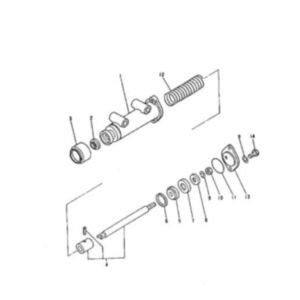 Buy Slave Cylinder ME053885 ME063716 for Hyundai Hydraulic Crane HC25E HC50E