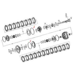 Buy 2 PCS Snap ring 0769124126 for ZF Transmission Gearbox 4WG180 4WG200