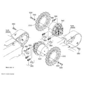 Buy Sprocket RD411-14432 for Kubota Excavator KX057-4 KX057-5 KX161-3 KX161-3S KX161-3ST U45S U45ST U55 U55-4 U55-5
