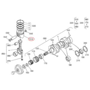 Buy STD Piston Set 16060-21114 for Kubota Engine D1105 Excavator KX71-3 U25S Tractor B2410HSD B26 B2630HSD B3200HSD B7610HSD