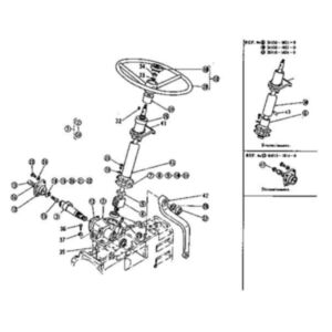 Steering Assembly H3520-99100 for Kubota Tractor L175 L185DT L185F L225 L225DT L245DT L245F