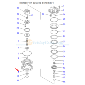 BUY Swing Motor Case 708-7T-11240 for Komatsu CD60R-1 PC75UU-3 PC75UU-2 PC75US-3 PC75UD-3 PC75UD-2 PC78US-5 PC75R-2 PC75-1 PW75-1 PW75R-2 for sale