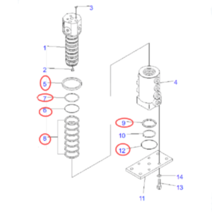 BUY Swivel Joint 703-06-23150 Seal Kit for PC30MR-2 PC30MR-3 PC35MR-2 PC35MR-3 PC30UU-3 PC38UU-3 for sale