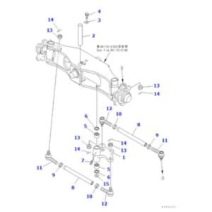 Buy Tie Rod End 3EA-24-31410 for Komatsu Forklift FB10/14EX-8 FB15/18EXGF-8 FB10/14EXF-10 FB15/18EXF-10 FG07-3 FG09-3