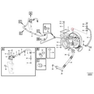 Turbocharger VOE17352322 for Volvo Engine D16 Excavator EC900 EC950E sale