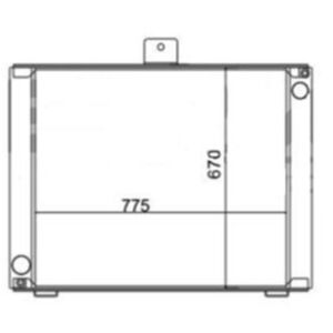BUY Water Radiator Core 12726381 16018351 for Volvo G700B Motor Grader for sale