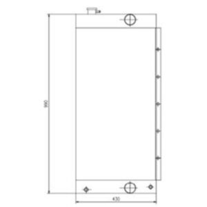 BUY Water Radiator Core 30/926129 for JCB JS175 for sale