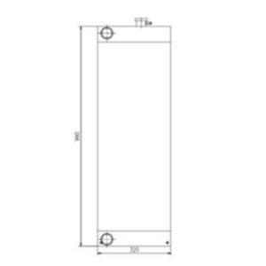 BUY Water Radiator Core 333/E9575 331/63673 for JCB JS200SC JS235 JS240 JS220LC JS290 Excavator for sale