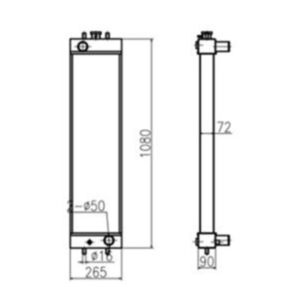 BUY Water Radiator Core for CASE CX145 Crawler Excavator for sale