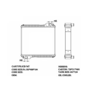 BUY Water Radiator Core for JCB 3CX 4CX 526 528 530 for sale