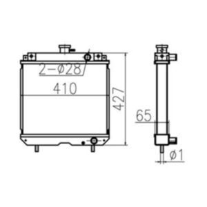 BUY Water Tank Radiator 10380412000 for Caterpillar CAT Excavator MM40 for sale