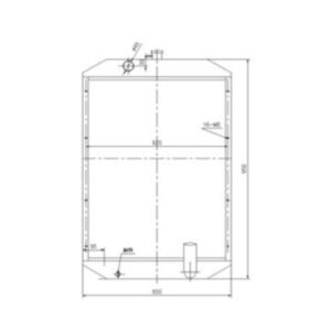 BUY Water Tank Radiator 11N3-41010 11N3-40021 11N3-41100 11N3-41000 for Hyundai Excavator R110-7 R110-7A for sale