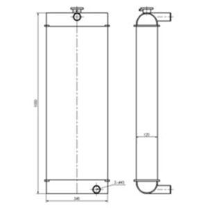 BUY Water Tank Radiator 11Q4-44021 11Q4-42012 11Q5-43001 11Q5-42100 for Hyundai Excavator R140LC-9 R140W-9 R160LC-9 R170W-9 R180LC-9 for sale