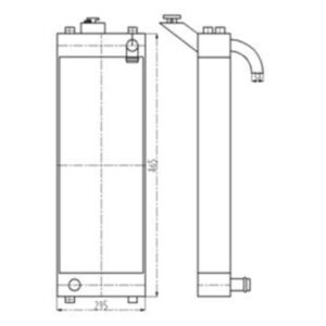 BUY Water Tank Radiator 11Y-03-34211 11Y-03-34111 for Komatsu D31EX-22 D37PX-22 Bulldozers for sale