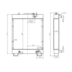 BUY Water Tank Radiator 134-03-61112 for Komatsu D61EX-12 D61PX-12 Bulldozers for sale