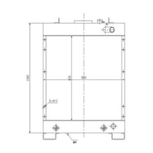 BUY Water Tank Radiator 134-03-71112 for Komatsu D61EX-15 D61PX-15 Bulldozers for sale