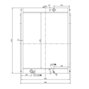 BUY Water Tank Radiator 13E41000 202-00004C 202-00004B 202-00004A for Doosan Excavator S250LC-V for sale