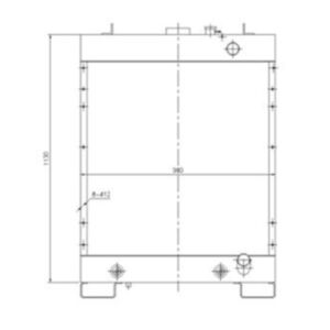 BUY Water Tank Radiator 14X-03-31211 14X-03-31212 for Komatsu D65EX-15 D65PX-15 for sale