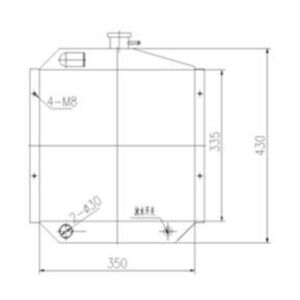 BUY Water Tank Radiator 1514711 1432266 for Caterpillar CAT Mini Hydraulic Excavator E301.5 E301.6 E301.8 Engine 3003 for sale